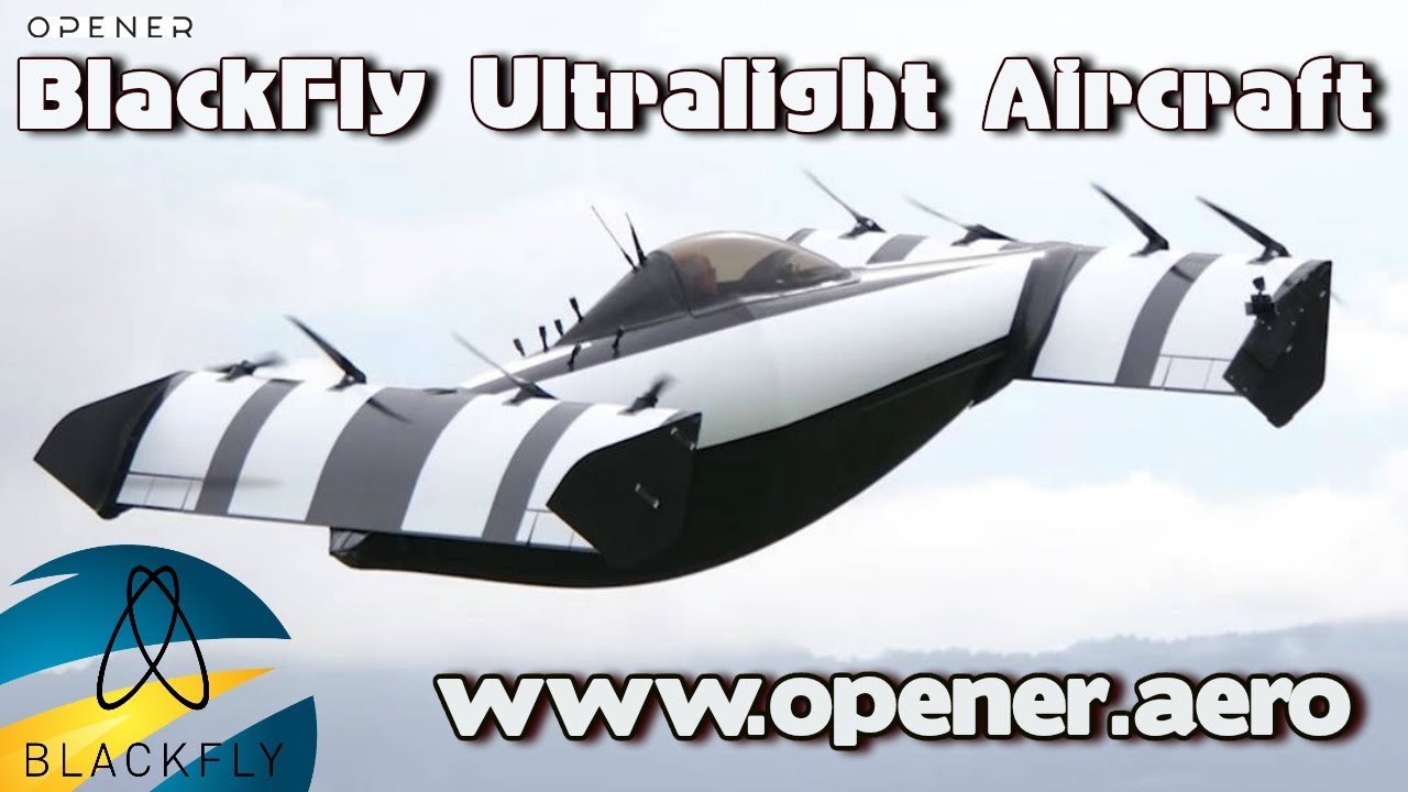 BlackFly electric amphibious ultralight aircraft by Opener.aero