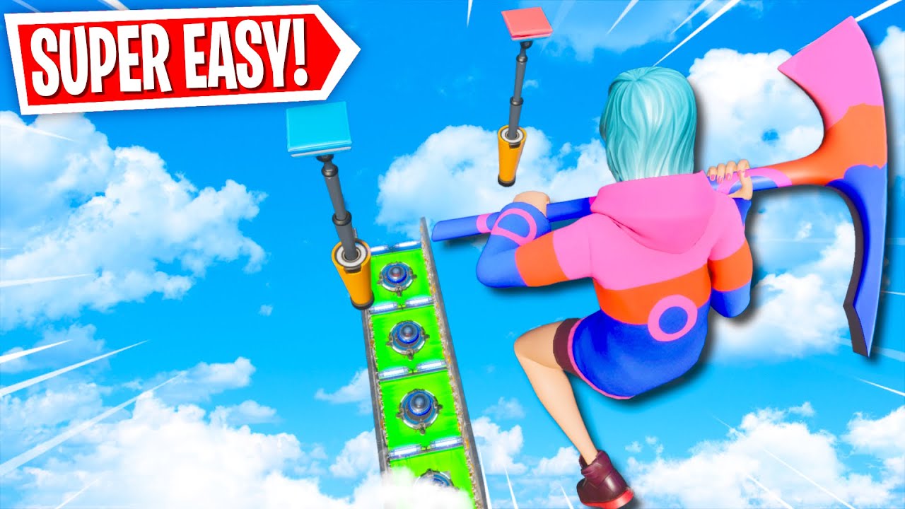 The SUPER EASY Low Gravity Deathrun! *FUN* (Fortnite Creative Mode)