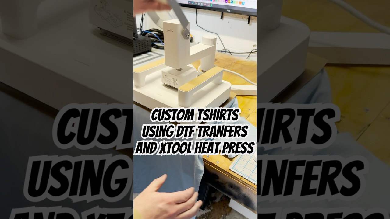 Creating custom t-shirts with the ​xTool heat press!           