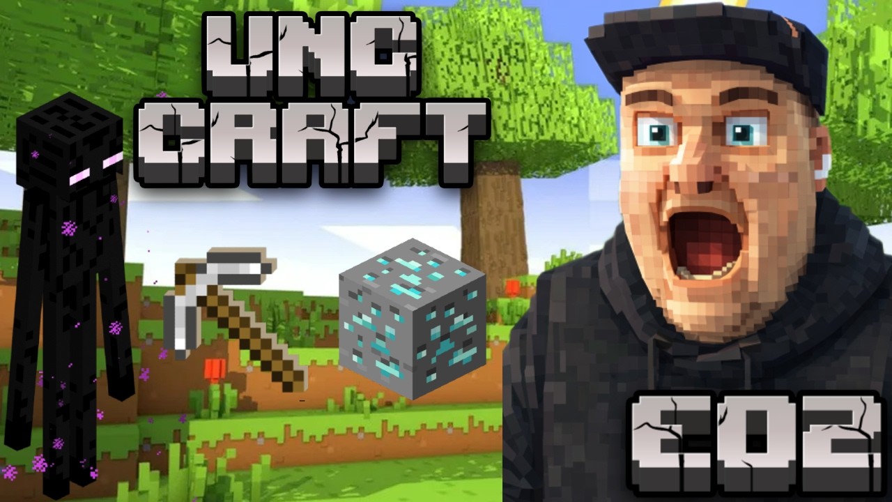 Mining For The First Time - Unc Craft EP02 💎⛏️ #minecraft #minecraftgameplay #twitch #unc #gaming