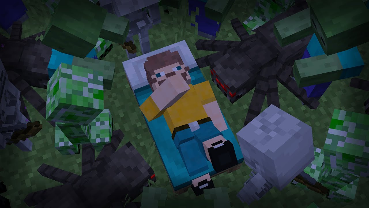 Как уснуть в Minecraft