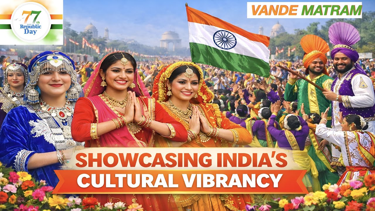 77th REPUBLIC DAY CULTURAL PERFORMANCES (VANDE MATRAM) CELEBRATING INDIA'S DIVERSITY