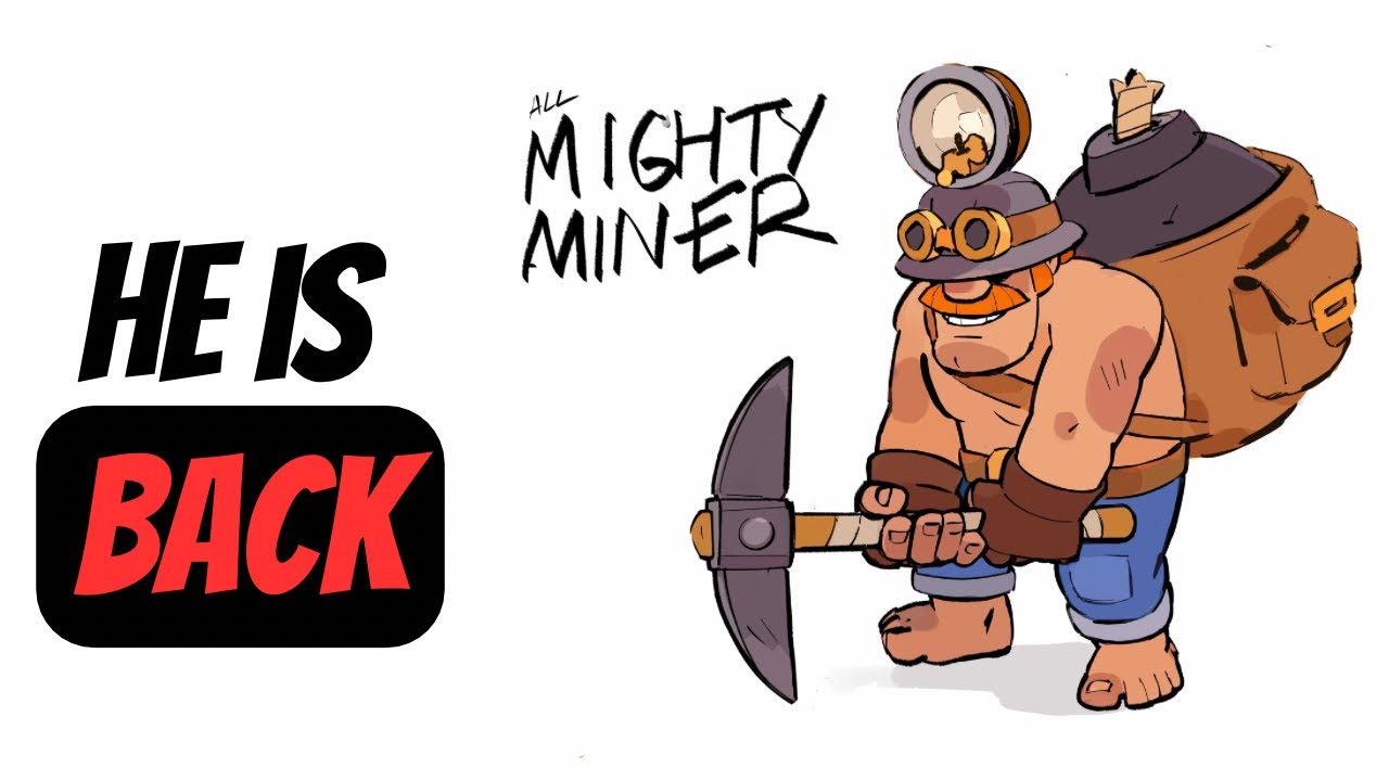 HE’S BACK! Mighty Miner Control Deck DOMINATES Ladder | Clash Royale