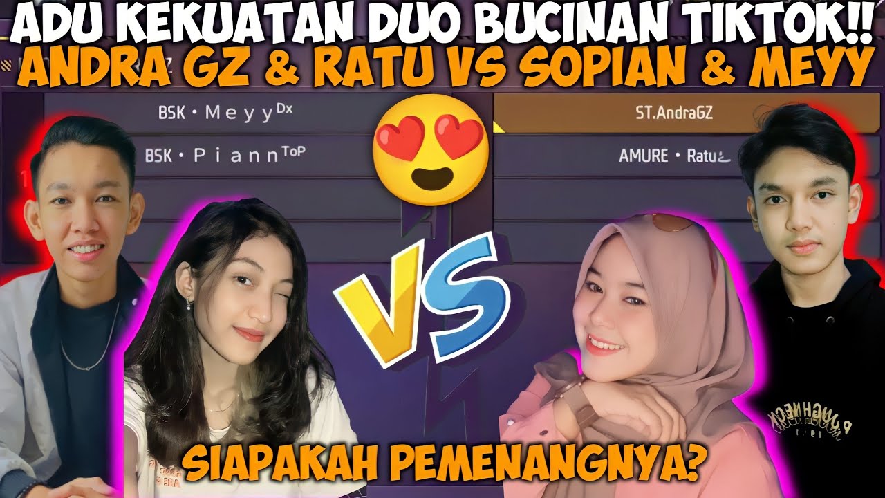 ADU KEKUATAN!! DUO BUCIN ANDRA ST & AMURE RATU VS DUO BUCIN SOPIAN & MEYY😂