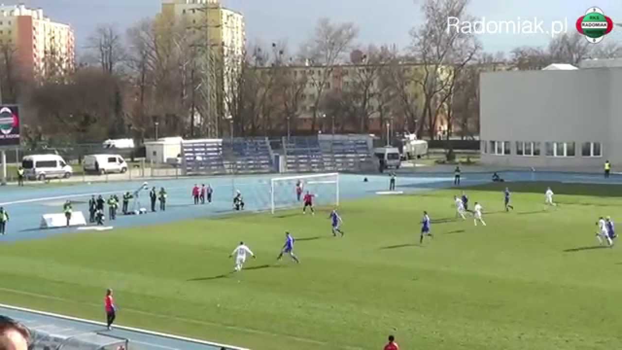 Broń Radom - Radomiak Radom 1:1 skrót meczu [04/04/2015]