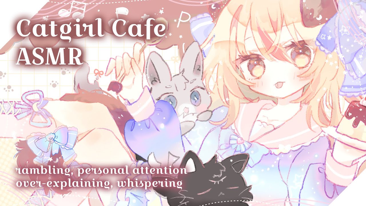 【ASMR】Catgirl Serves You at a Cute Cafe ꒰⑅ •̥ ꒳ •̥ ⑅꒱ ·° 🍮🍴