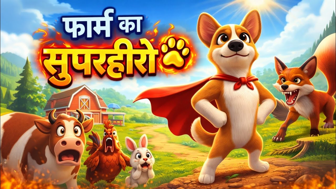 😱 जानवर डर गए! फिर आया फार्म का Superhero (4)🐶 | Hindi Cartoon Moral Story | TOON X