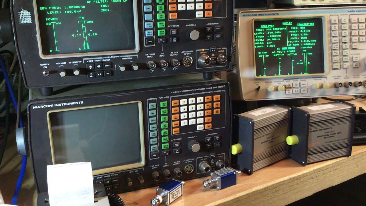 Marconi 2955 Все четыре модели, 2955, 2955A, 2955R, 2955B, включая опцию чувствительного приемника и аксессуары