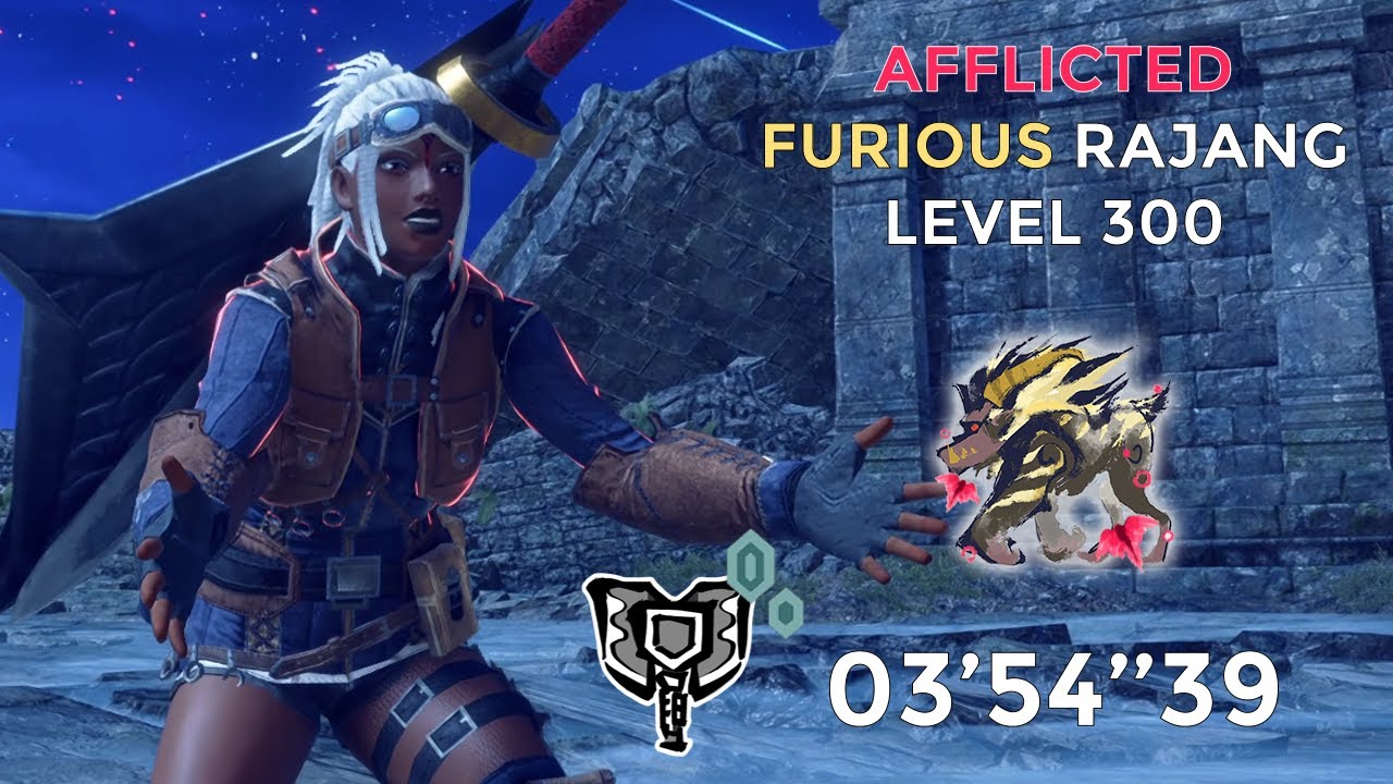 MHRSunbreak: Afflicted Furious Rajang lvl 300 | 03'54'' | Charge Blade - Freestyle