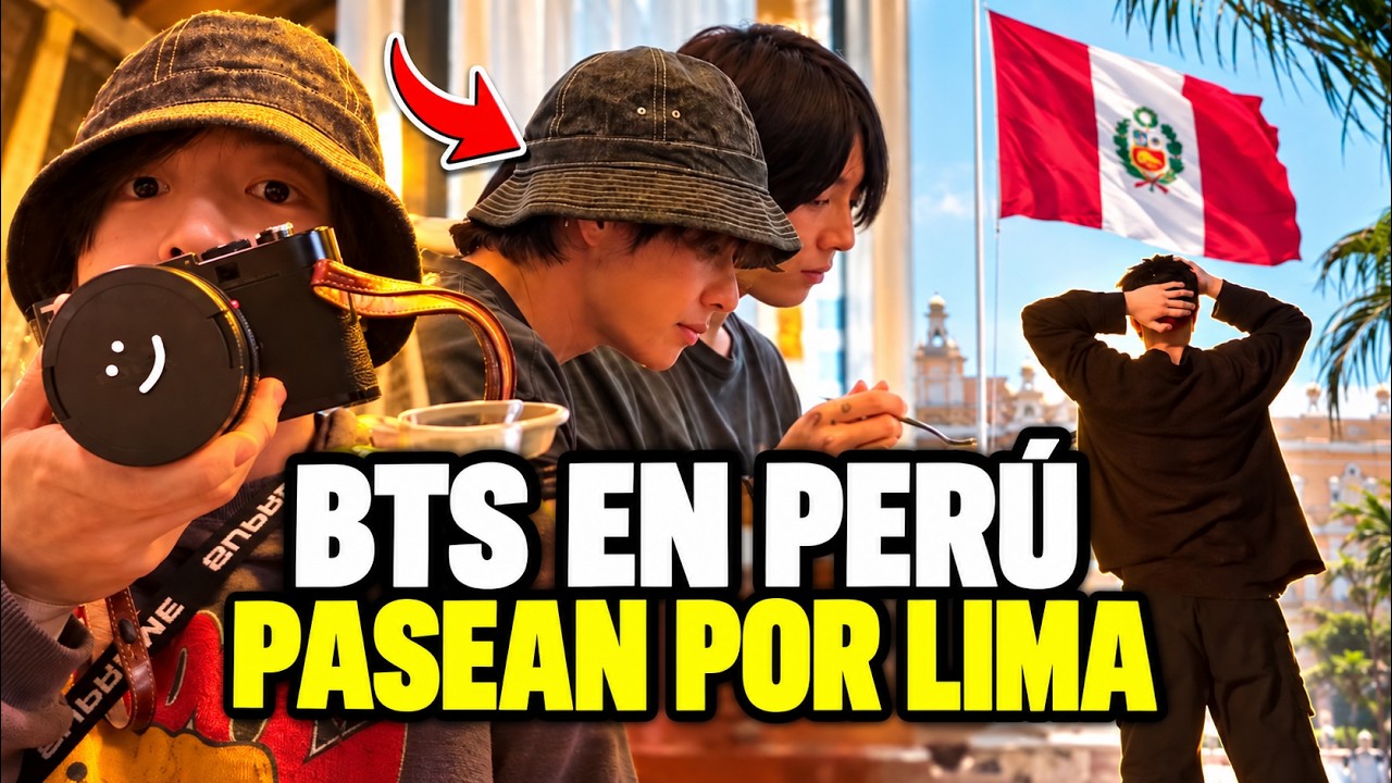 BTS EN PER&Uacute;: SALEN DE PASEO POR LAS CALLES DE LIMA Y PRUEBAN CEVICHE