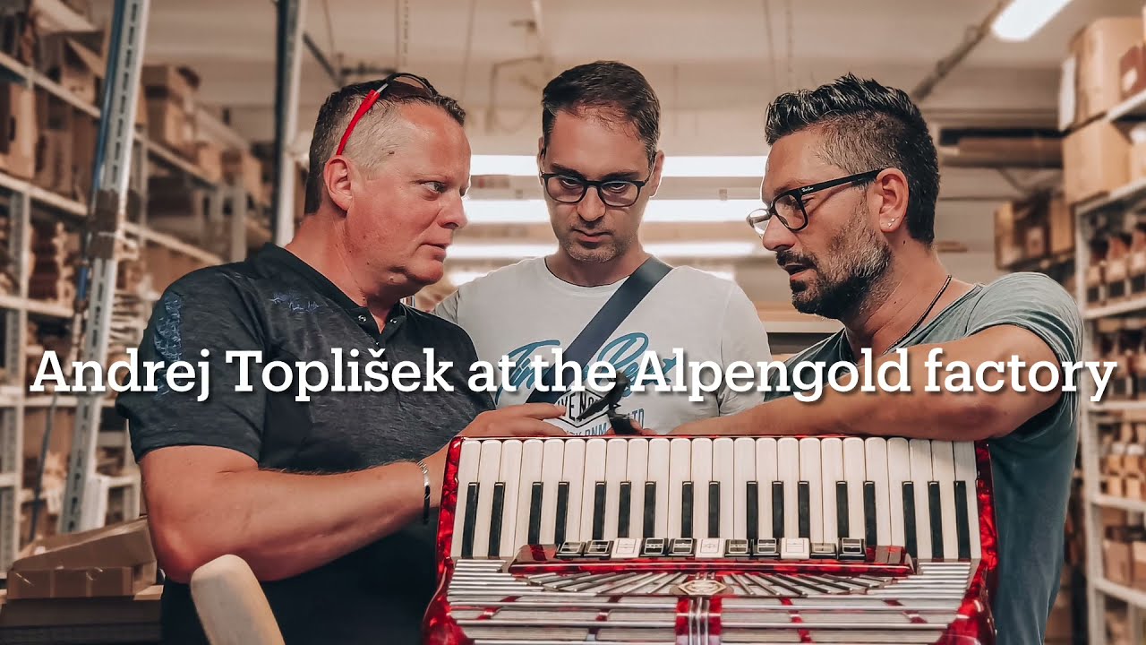 Andrej Toplišek at Alpengold harmonikas workshop in Castelfidardo, Italy 2021