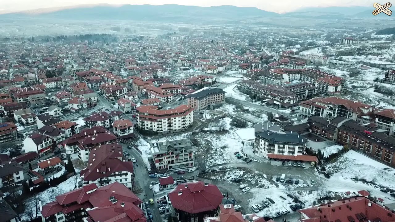 Bansko Bulgaria (drone view)