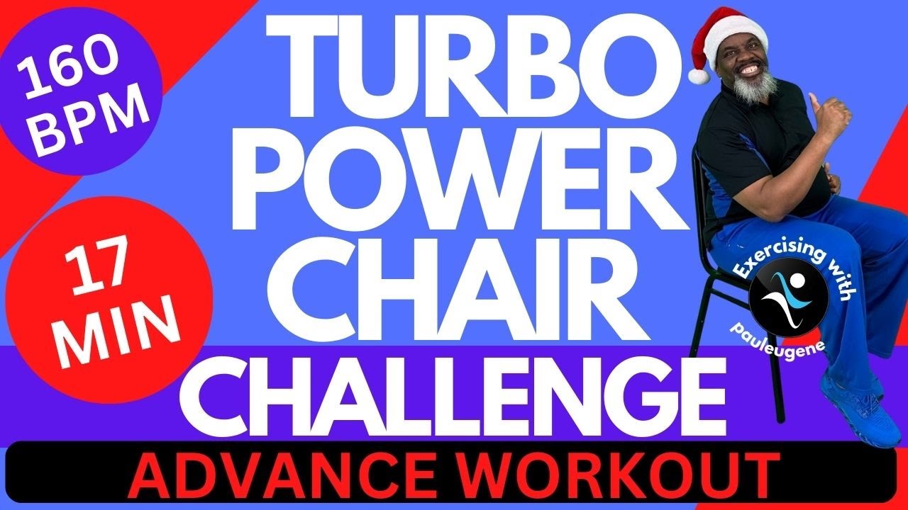 Advanced Turbo Power Chair Seated Workout Challenge | Fast Paced 160 BPM | 17 Min | Seated Exercise