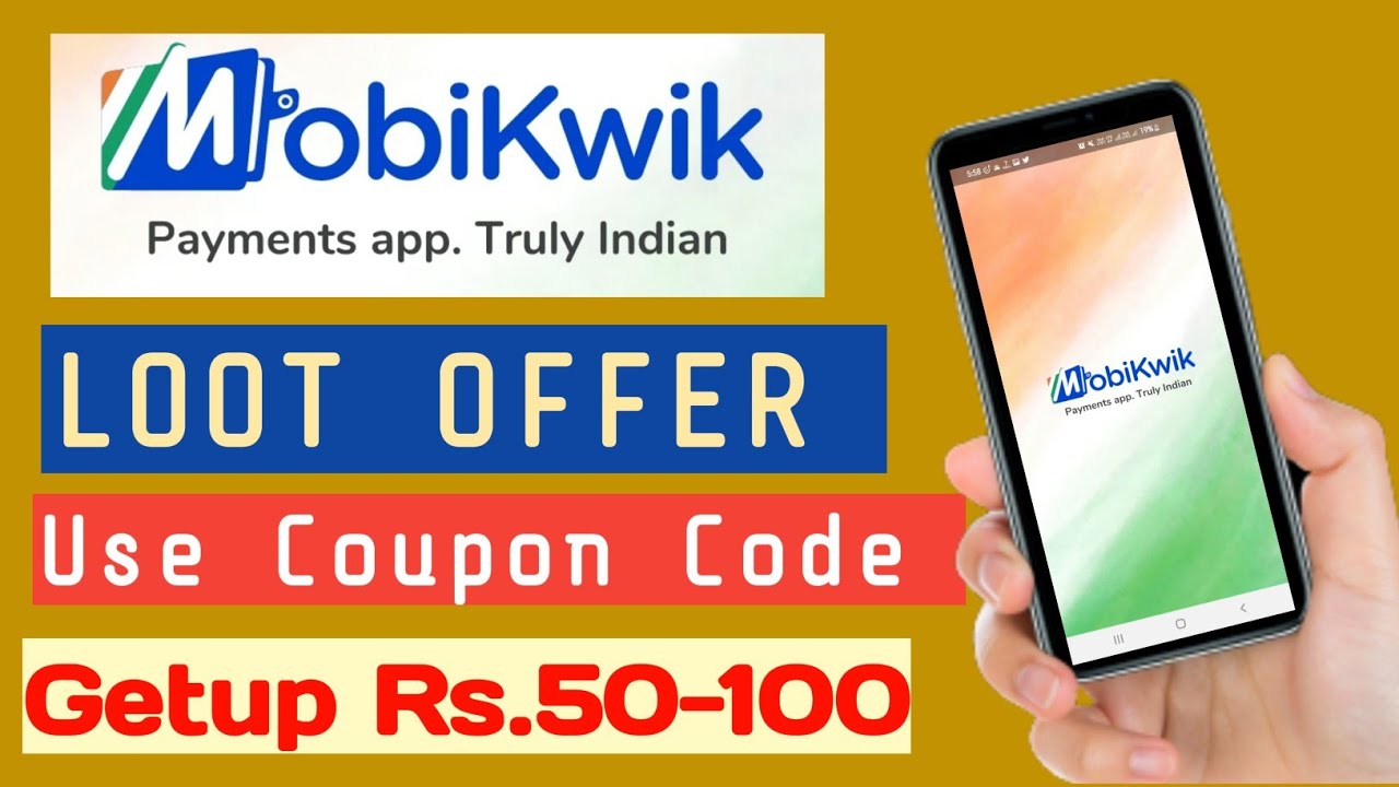 Check mobikwik coupon code offer | Mobikwik 100 cashback offer upi |