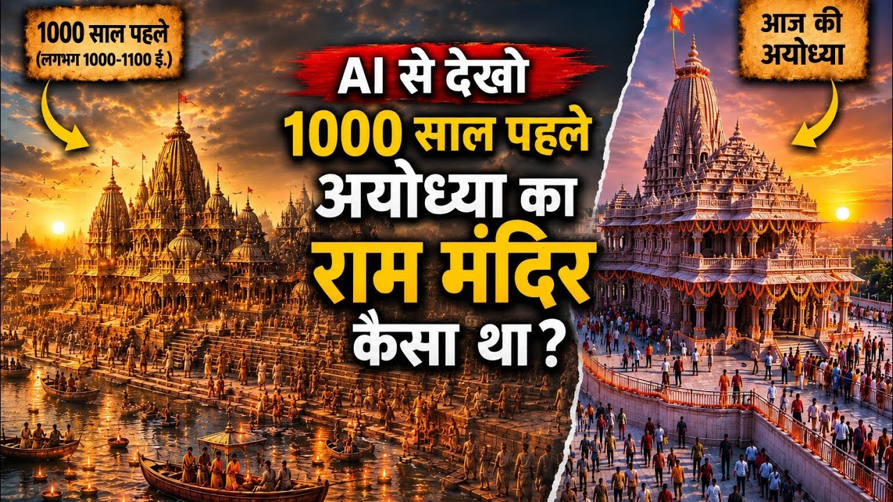 1000 साल पहले अयोध्या कैसी दिखती थी | Ancient Ayodhya Recreated with AI |