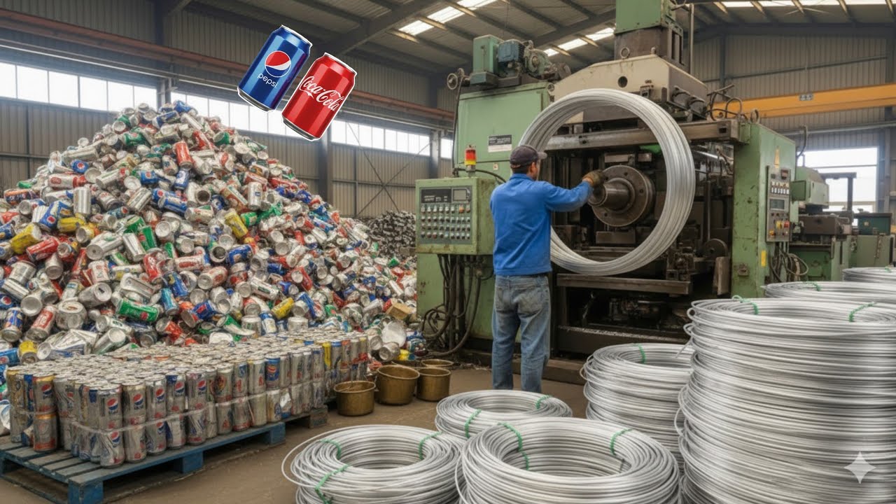 Incredible Scale: How Millions of Aluminum Cans Are Recycled Efficiently | Aluminium Cans Recycling
