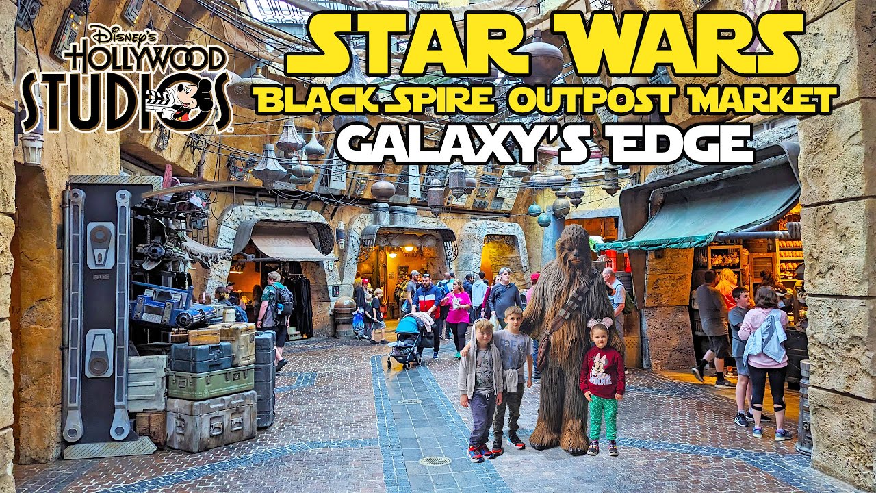 Explore The Black Spire Outpost Market In Star Wars: Galaxy's Edge WDW (April 2024) [4k]