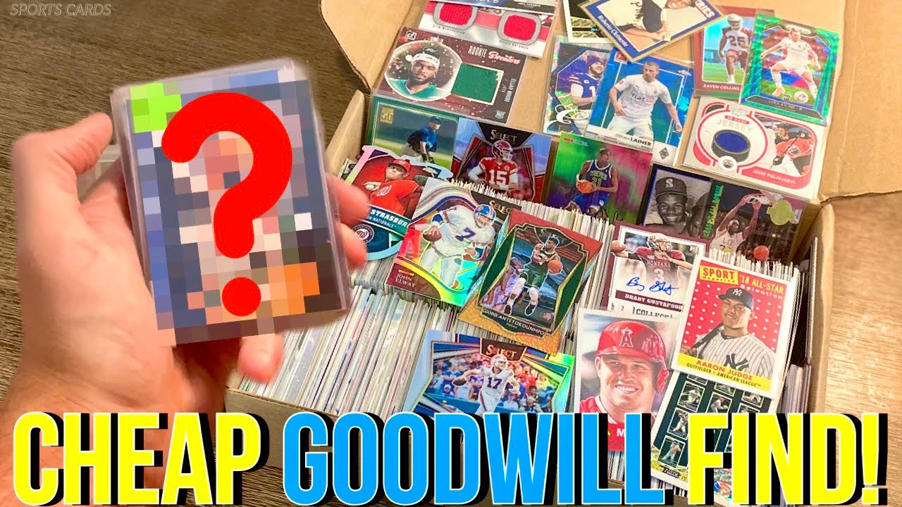 Я ЗАПЛАТИЛ 45 ДОЛЛАРОВ ЗА КОРОБКУ СПОРТИВНЫХ КАРТОЧЕК ОТ GOODWILL… СТОИТ ЛИ ТОГО?!