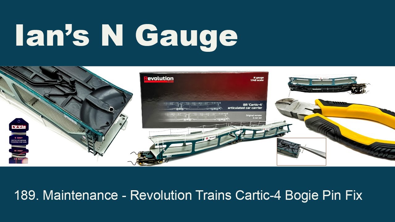 189 - Техническое обслуживание - Ремонт шкворня тележки Revolution Trains Cartic-4