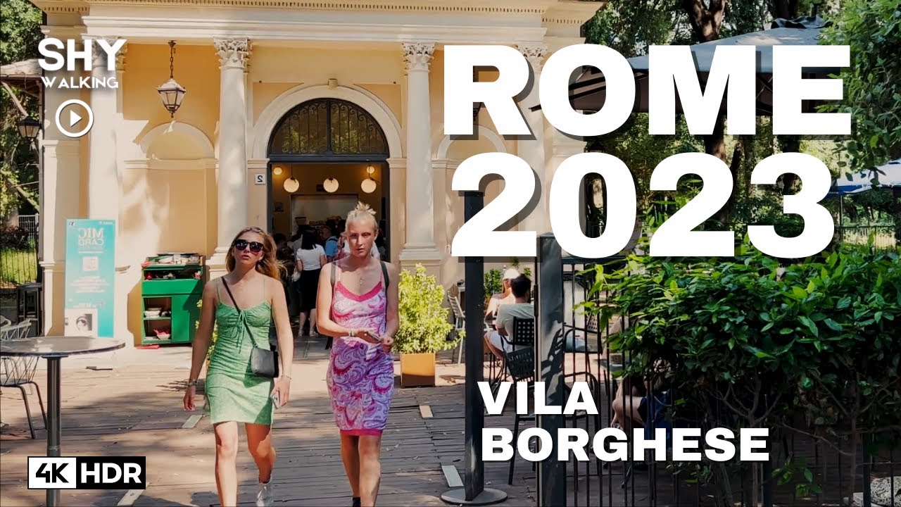 Villa Borghese - Rome Italy 2023 🇮🇹 - 4K HDR Walking Tour 60fps