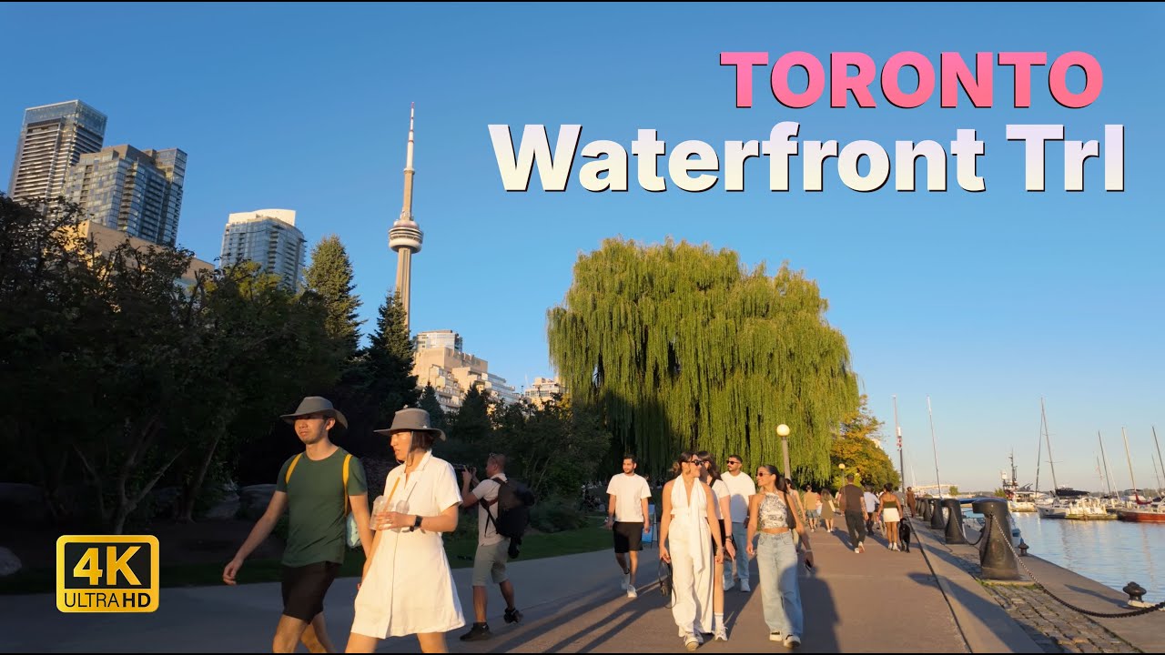 Waterfront Trail Toronto | 4K Relaxing City & Nature Walk