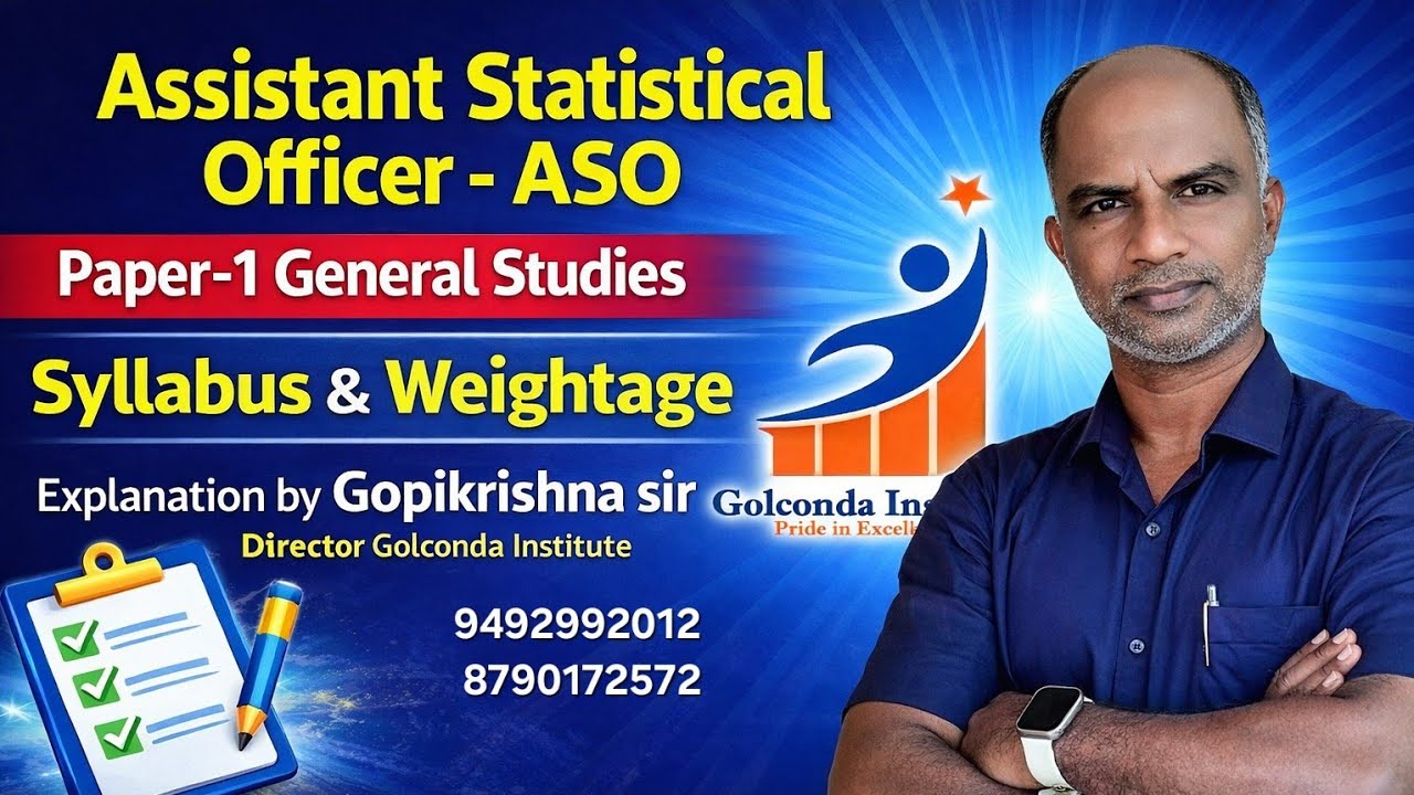 Assistant Statistical Officer paper-I Preparation plan I #asosyllabus #assistantstatisticalofficer 