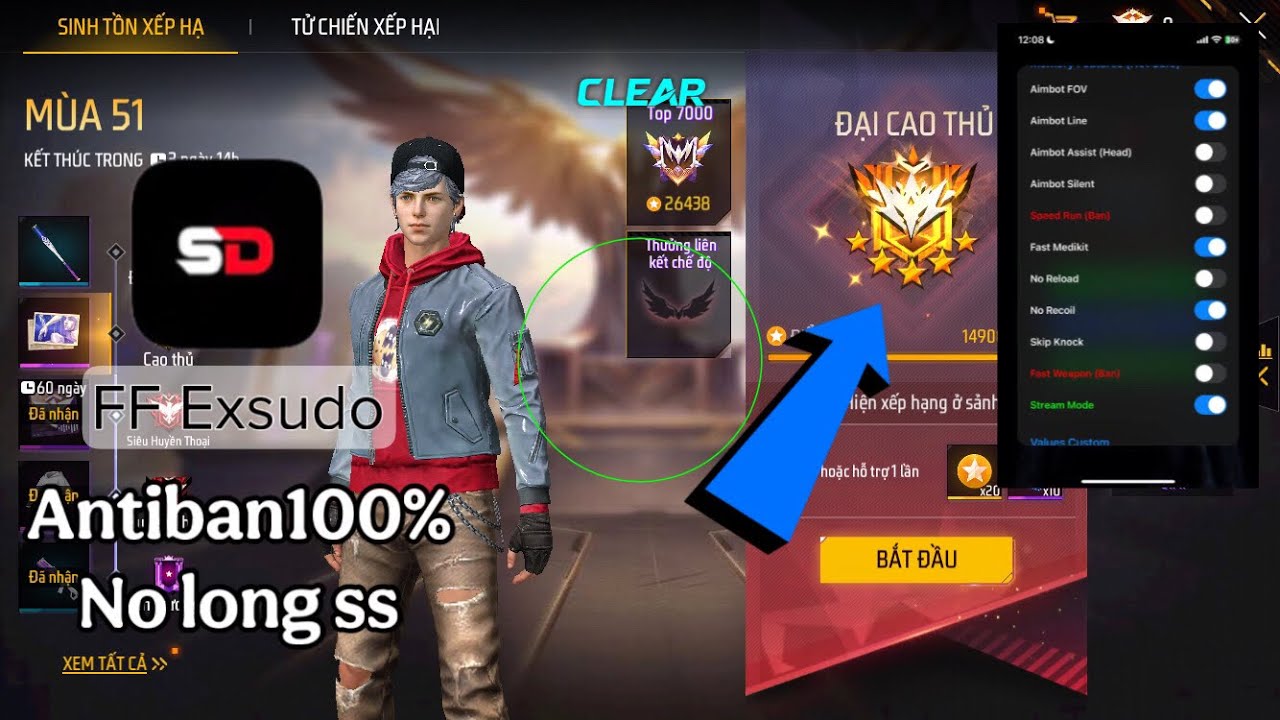Hack FF Ob54 | Cầm Menu Sudo Đi Đ&aacute; K&ecirc;nh Thế Giới V&agrave; C&aacute;i Kết!&hellip;