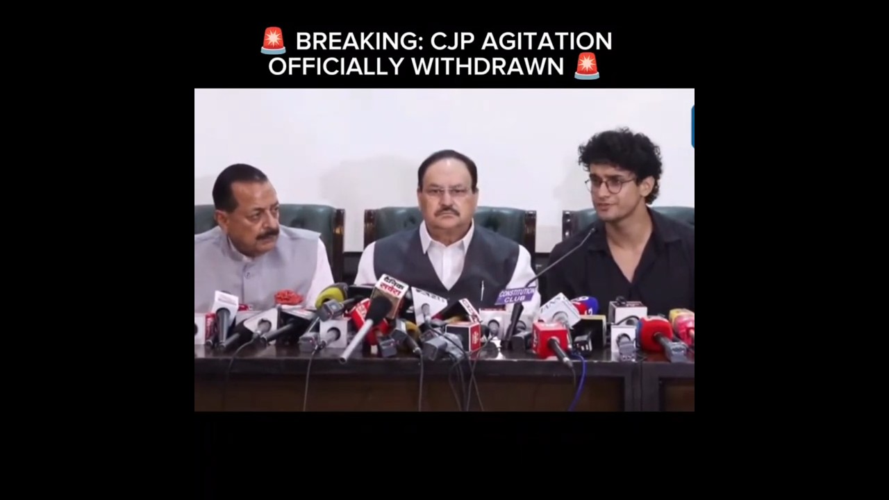🚨 BREAKING: CJP AGITATION OFFICIALLY WITHDRAWN 🚨 #shorts#subscribe#bjp