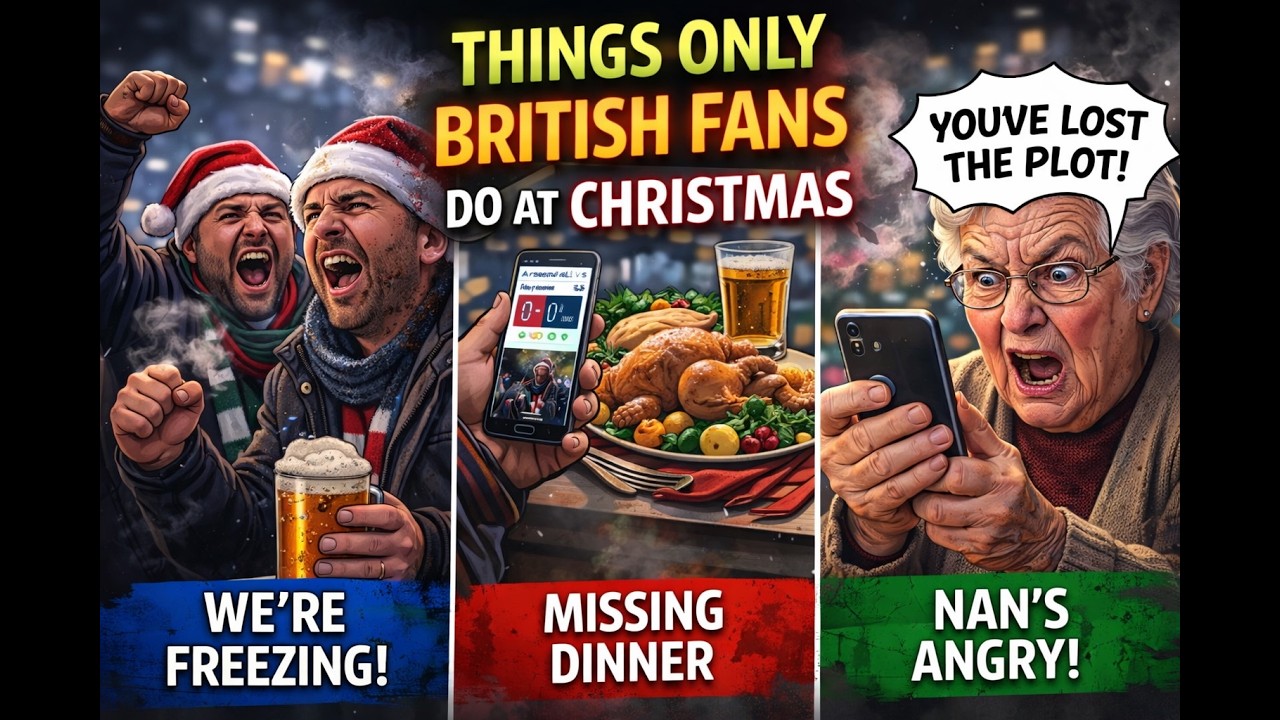 Things Only British Fans Do At Christmas  | Raw British Football Fan Anthem (Festive Chant)