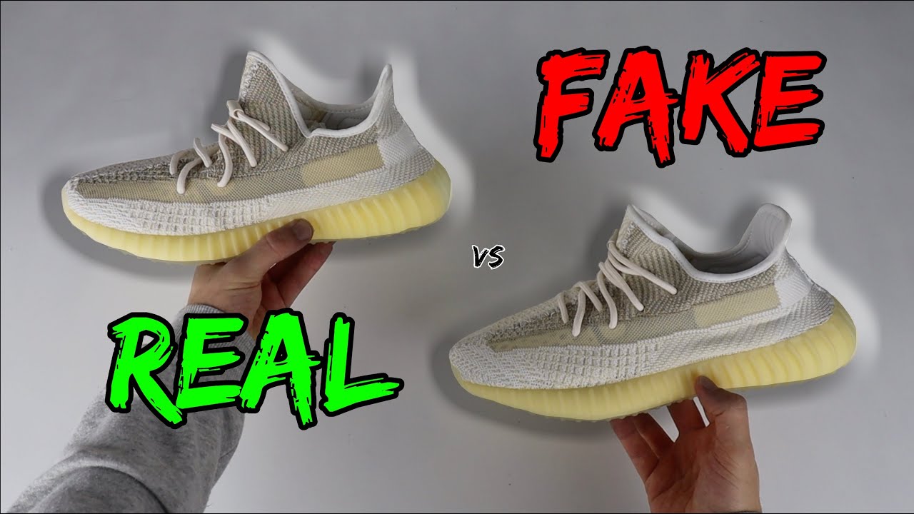REAL VS FAKE! ADIDAS YEEZY 350 V2 NATURAL COMPARISON!