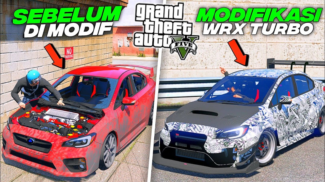 Aku Modifikasi Mobil WRX JDM Langka Di Bengkel Untuk Ikut Balapan CARMEET JDM - GTA 5 MOD
