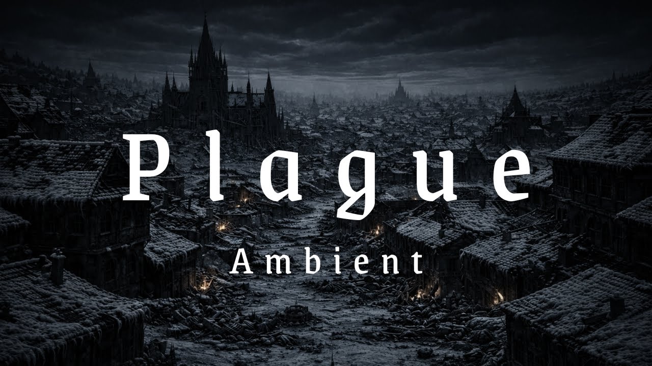 Plague Winter | 8 Hours | Dark Medieval City Ambience  | Deep Drone