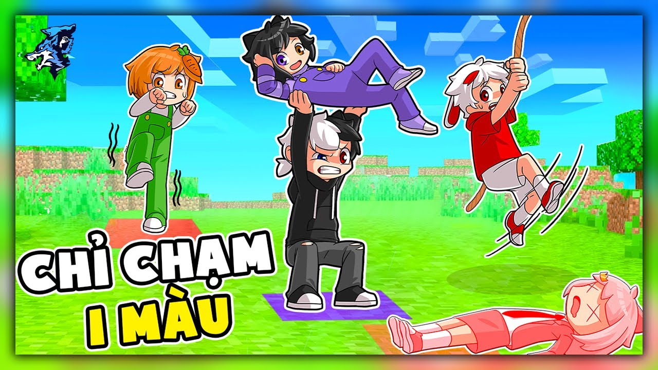 Minecraft nhưng Bạn Chỉ Có Thể Chạm Vào 1 Màu *Siro Bất Lực Vì Noob Ruby Quá Ngáo