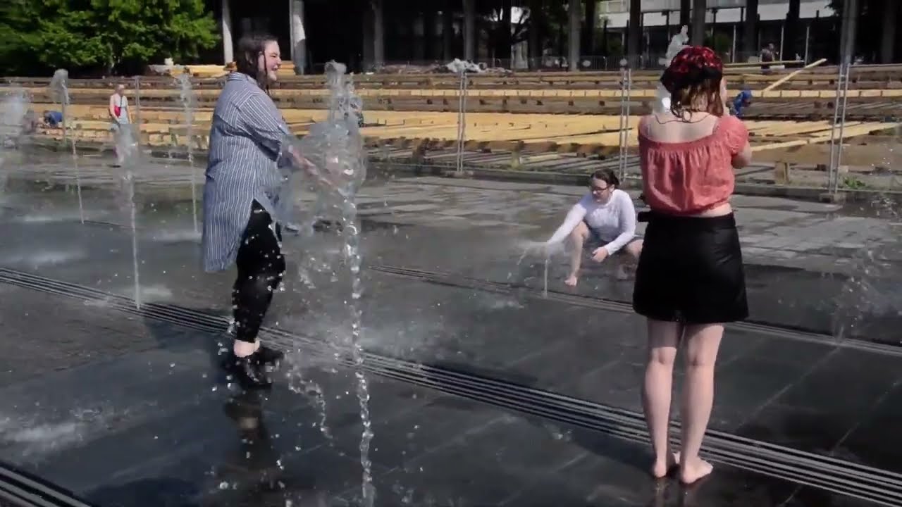 Girls, summer, fountain and wet adventures ! :-)  Full video