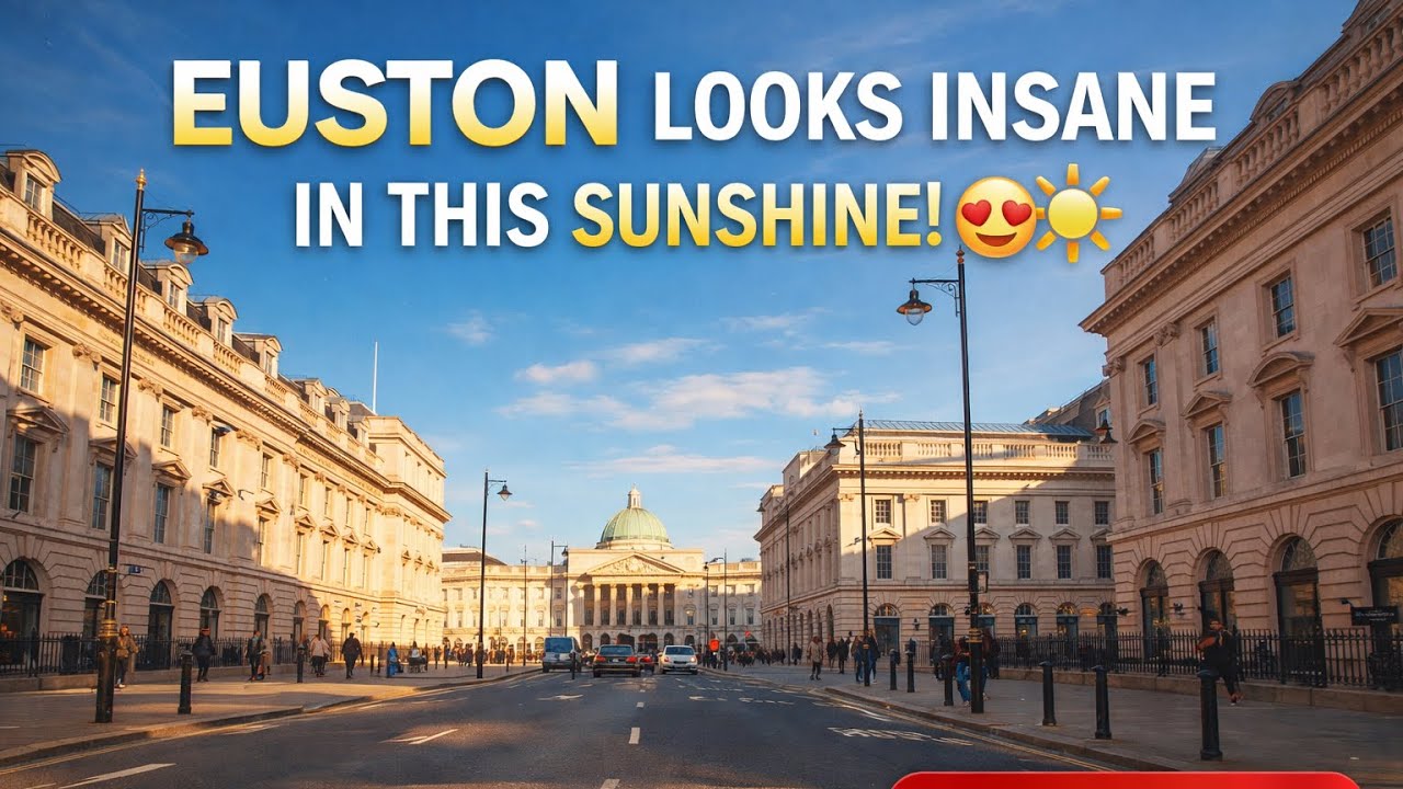 Euston Looks INSANE in This Sunshine 😍☀️ | London Drive