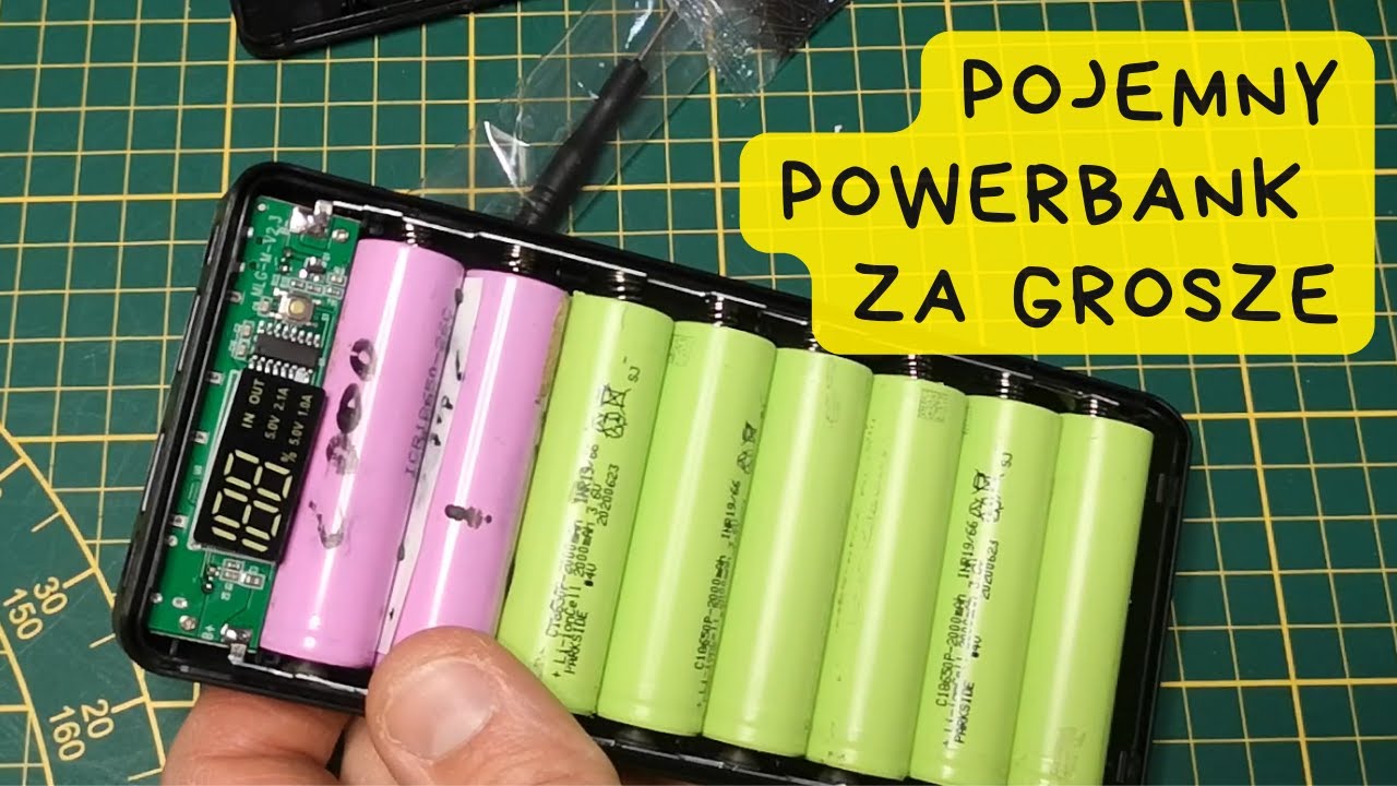 Robię 16Ah powerbank z ogniw 18650 z recyclingu