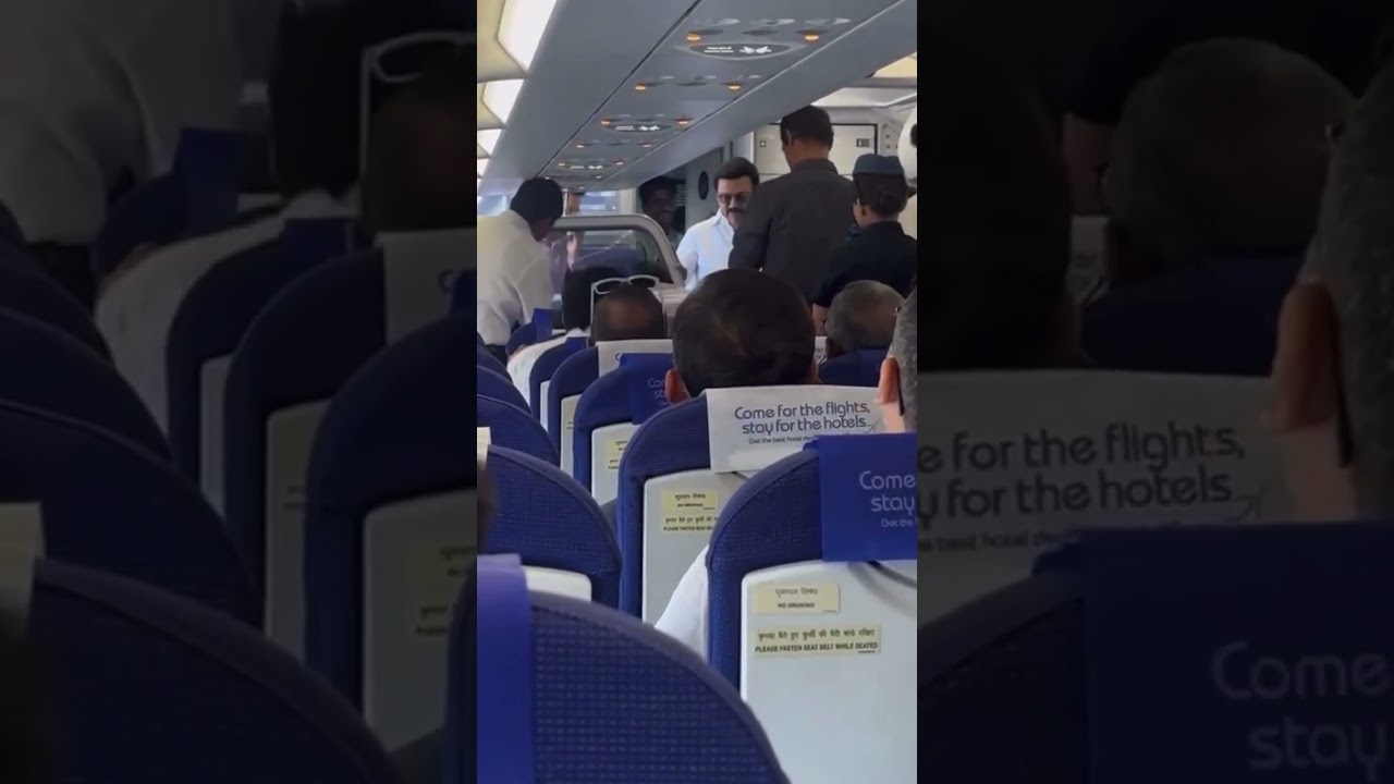 CM M.K. Stalin On Board ✈️ | Exclusive In-Flight Moments on the Way to Coimbatore!