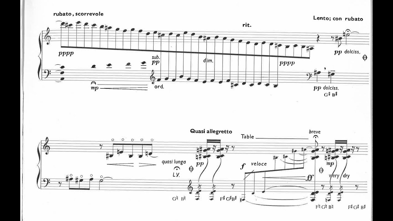 George Rochberg - Ukiyo-E (Pictures of the Floating World) for Harp (1973) [Score-Video]