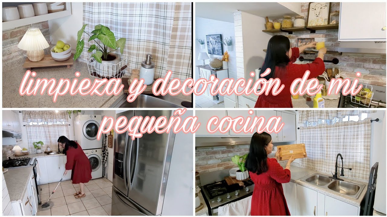 COCINA DE INFONAVIT//LIMPIEZA Y DECORACIÓN//PAPEL TAPIZ DE WALMART VALIÓ LA PENA?