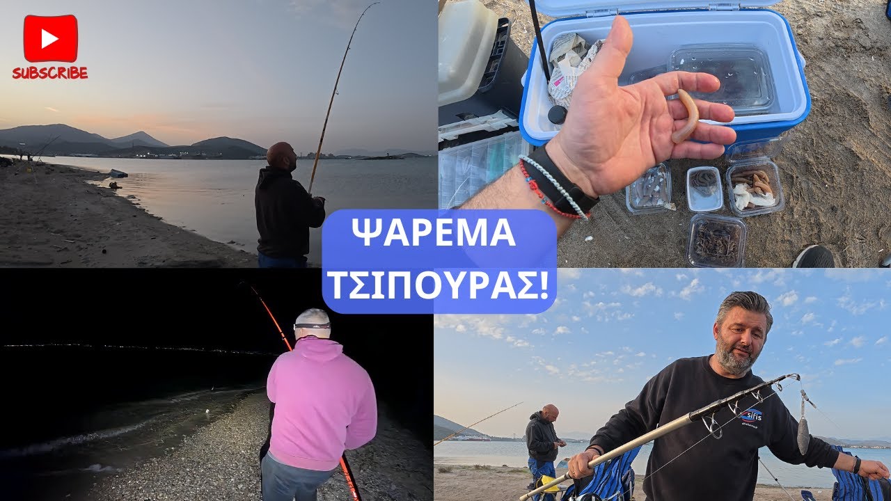 Ψάρεμα Τσιπούρας στην Παραλία Αυλίδος!
