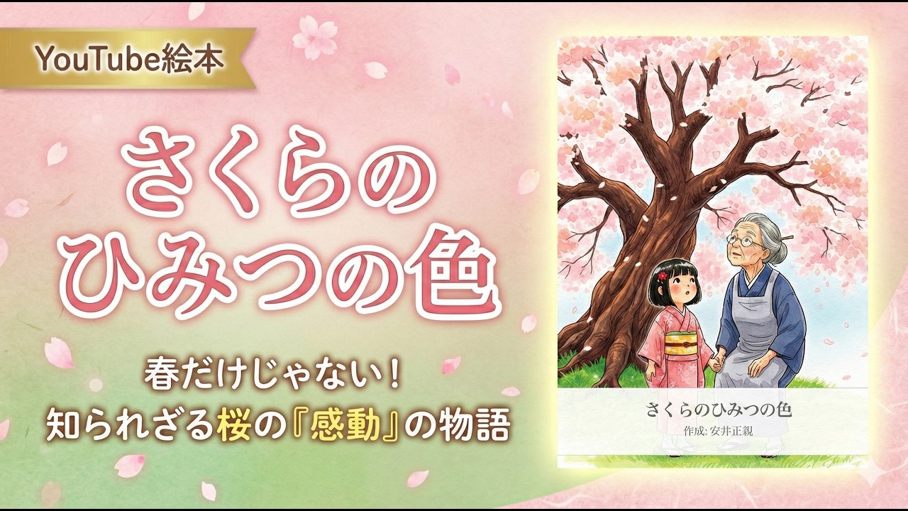 YouTube絵本「さくらのひみつの色」