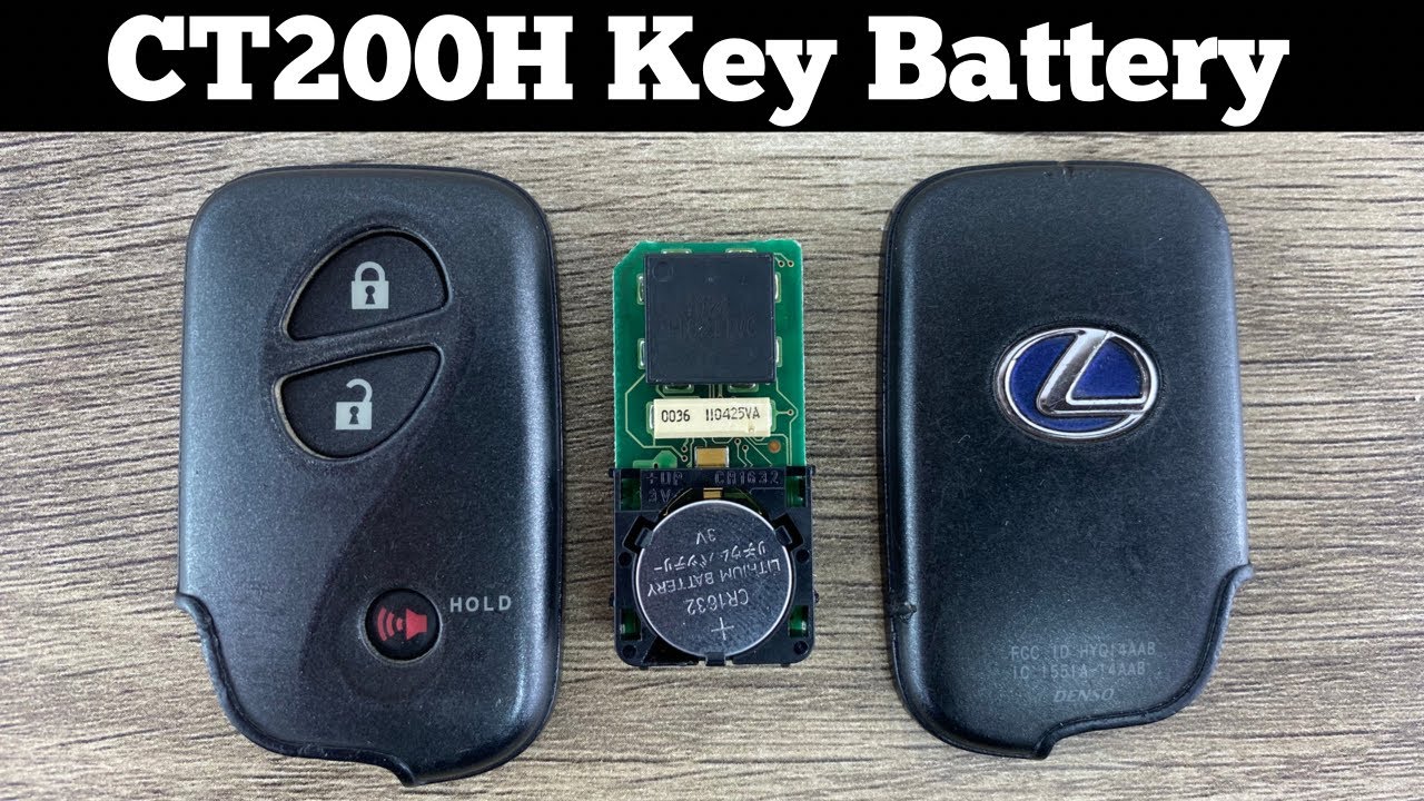 How To Change A Lexus CT200H Remote Key Fob Battery 2011 - 2017 Remove Replace Batteries Replacement