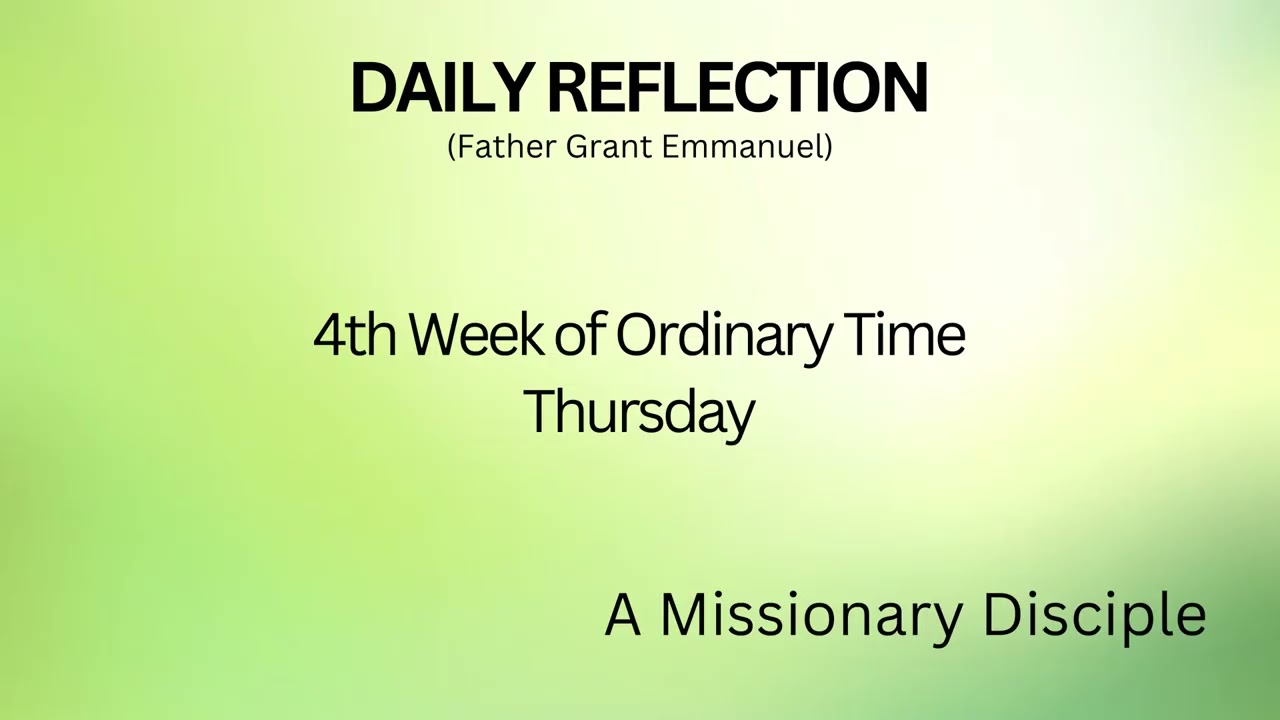 4th Week of Ordinary Time, 