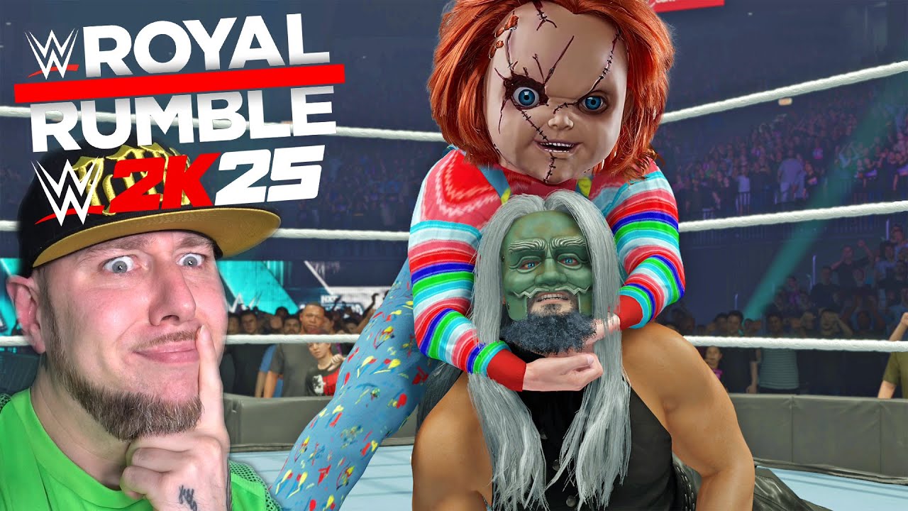 Can CHUCKY take over this WWE 2K25 ROYAL RUMBLE