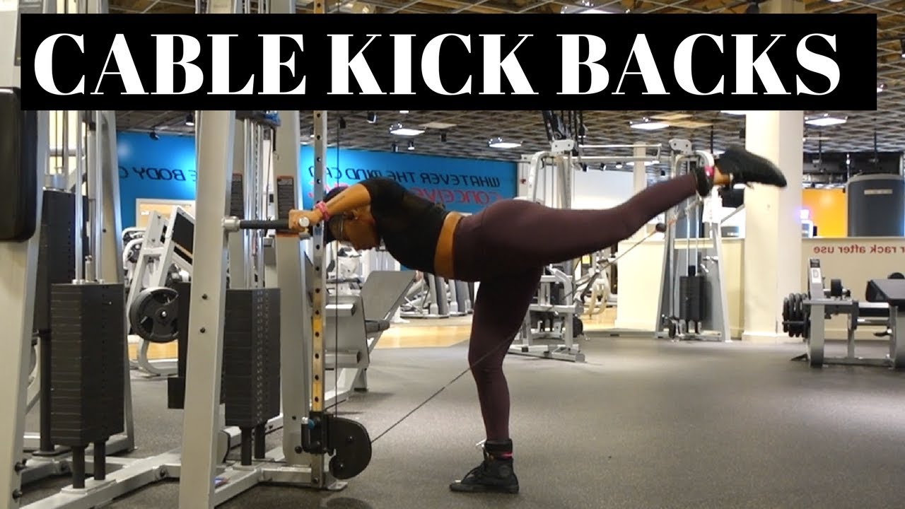 CABLE KICK BACKS FOR THE GLUTES || ANKLE STRAP REVIEW