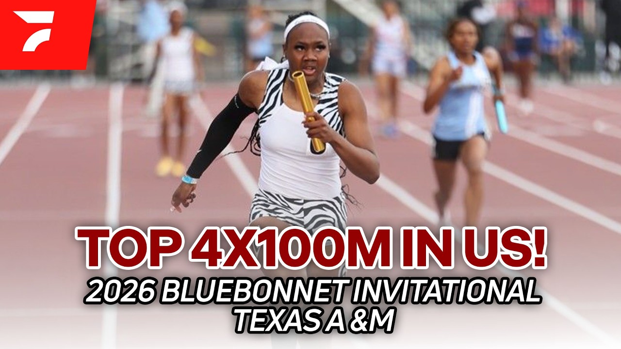 NEW MEET RECORD AND US #1 IN 4X100 | 2026 Texas Bluebonnet Invite