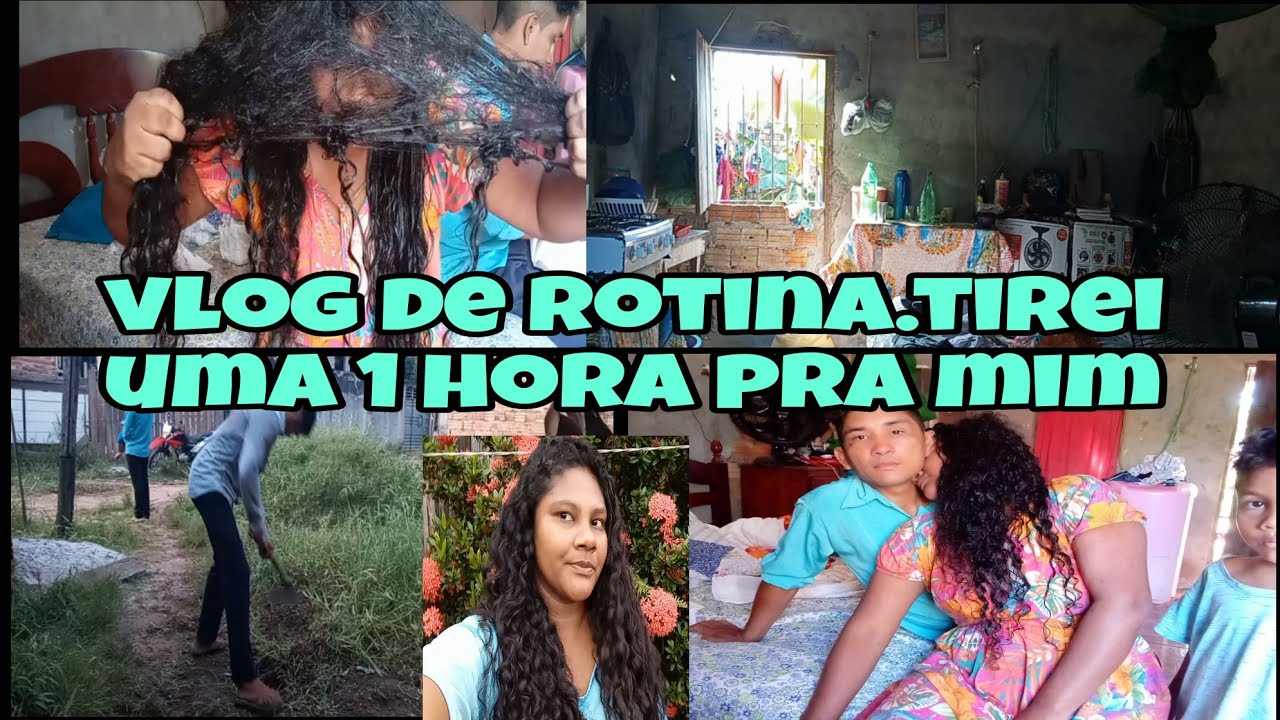 CUIDEI DO MEU CABELO.fiz um café da tarde+arrumei minha prateleira.limpamos o quintal.