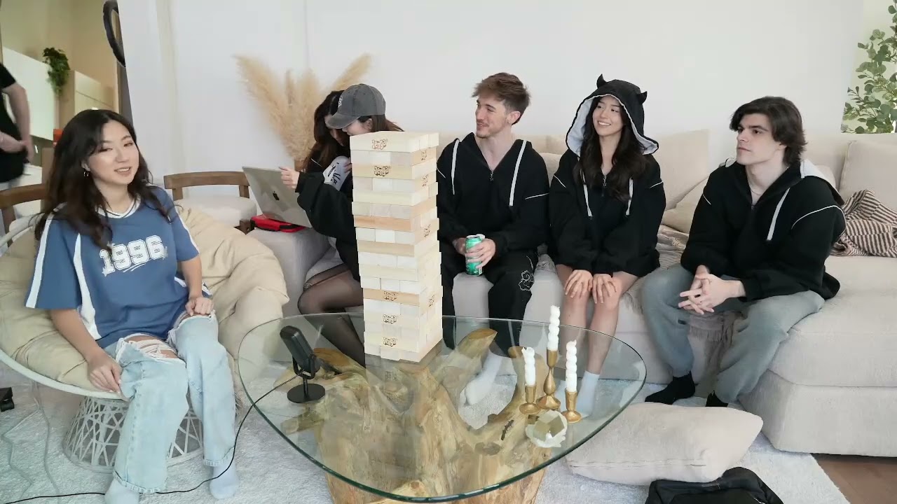 Pokimane Celebrating Merch Release with Truth and Jenga, ft. Rae, Fuslie, Foolish, Ellum, Tarik etc.