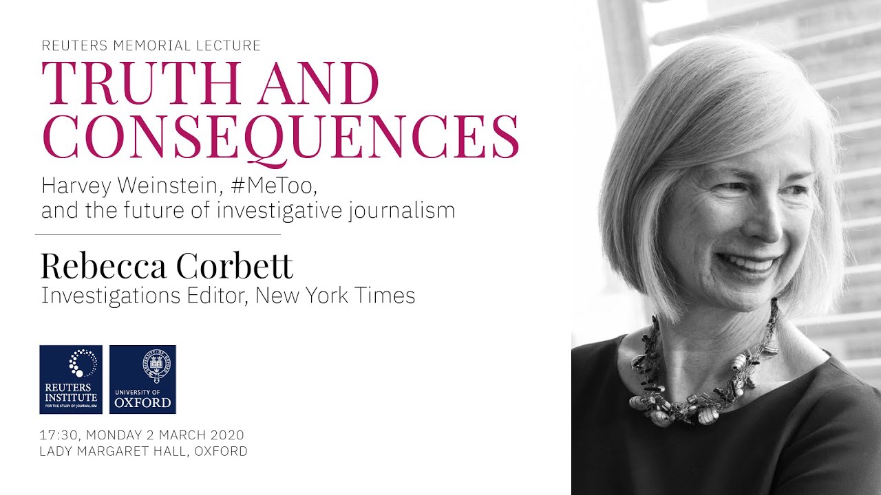 Reuters Memorial Lecture 2020 - Rebecca Corbett: 