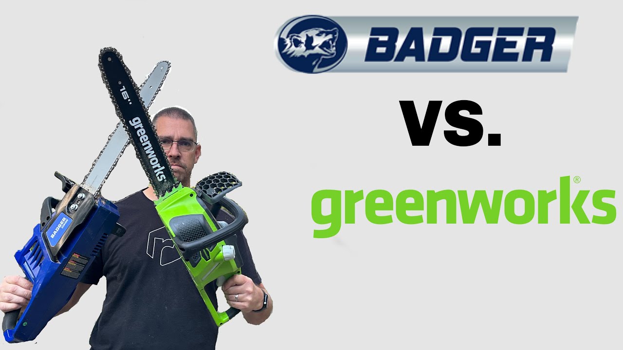 Chainsaw Showdown | Wild Badger Power Vs  Greenworks
